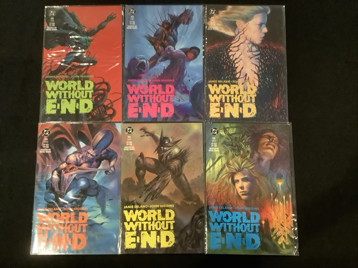 World Without End #1-6 Complete Comic Set, DC Comics, Jamie Delano/John Higgins