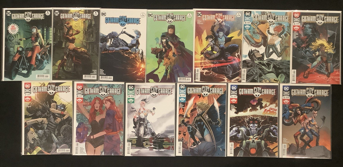 Gotham City Garage #1-12 + #1 Panosian Variant Complete Comic Series, DC Comics