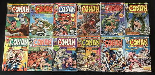 Conan the Barbarian #38-62 Comic Lot, Marvel, Thomas/Buscema, 1st App Belit