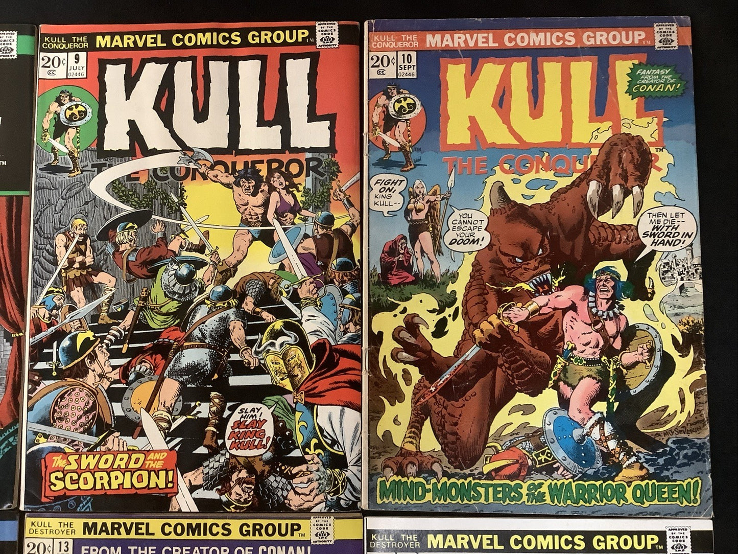 Kull, the Conqueror #7-14 Comic Lot, Becomes “Kull The Destroyer” Reader Copies