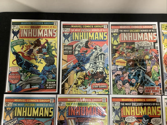 Inhumans #1-12 Complete Comic Set, Marvel, Doug Moench/George Perez, 1975