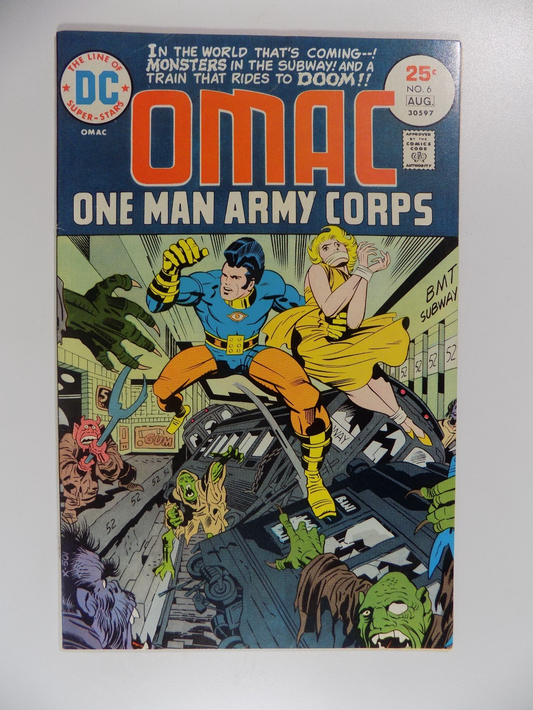 OMAC #6 DC Comic August 1975 Very Fine+