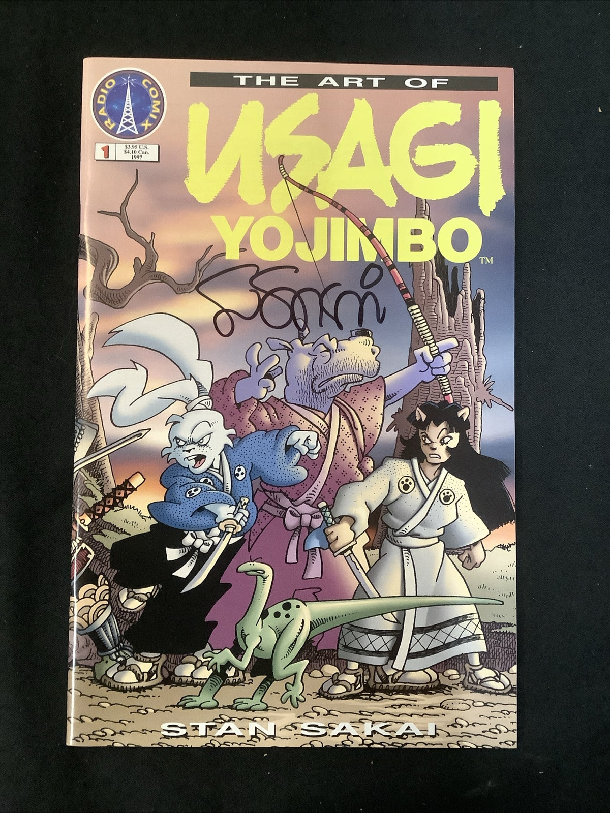 THE ART OF USAGI YOJIMBO #1 (1997) Stan Sakai Autographed, 1st Printing