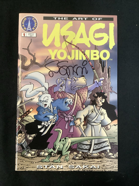 THE ART OF USAGI YOJIMBO #1 (1997) Stan Sakai Autographed, 1st Printing
