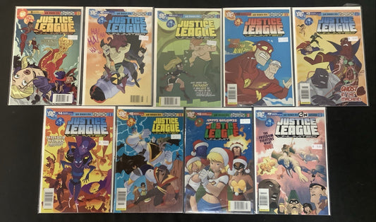 Justice League Unlimited #9-17 Comic Lot, DC Comics, NEWSSTAND EDITIONS!