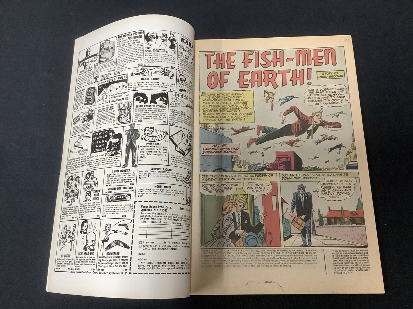 From Beyond the Unknown #10 (DC Comics April-May 1971) VF (8.0) John Broome