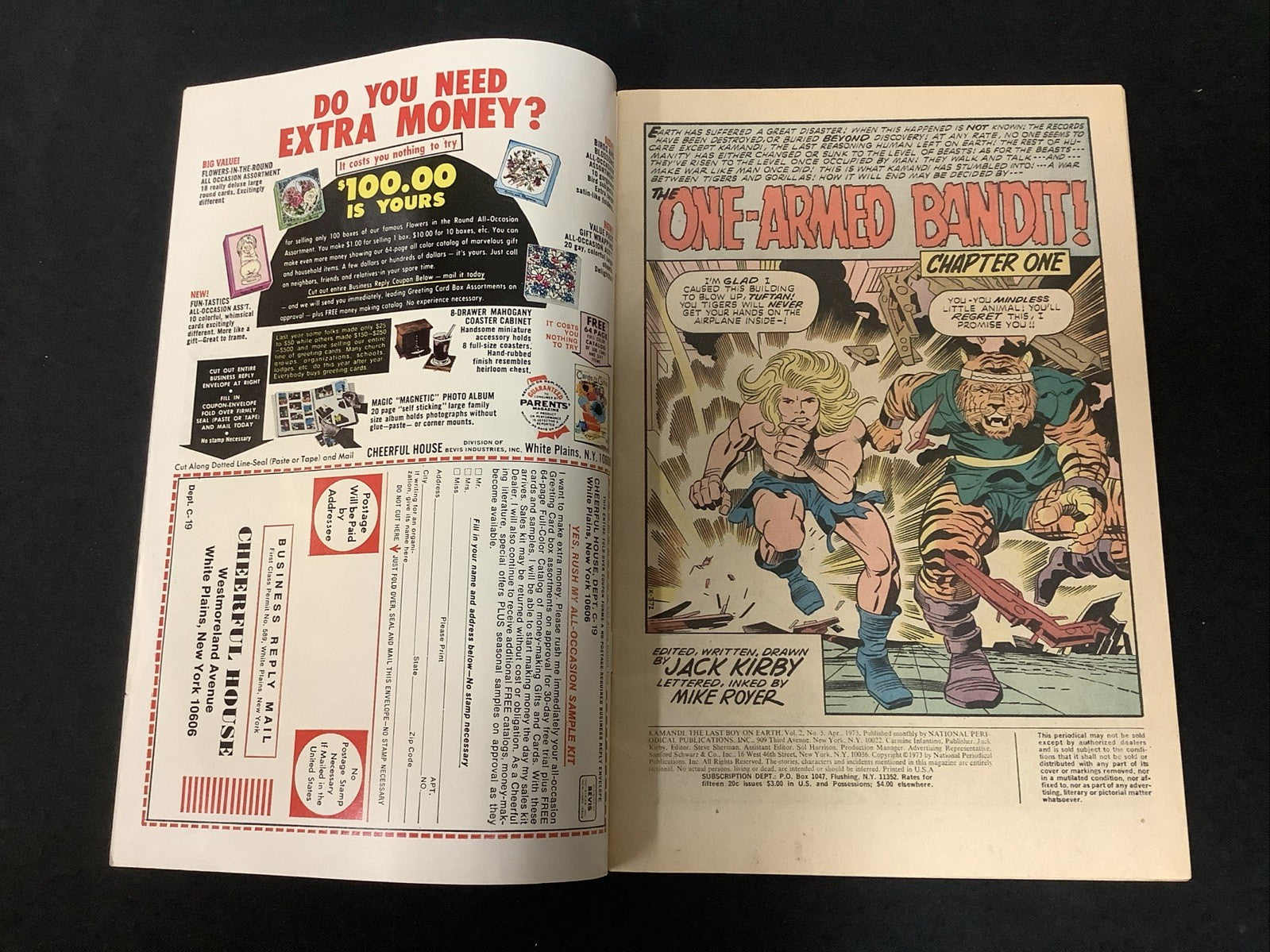 Kamandi, the Last Boy on Earth #5 (DC Comics April 1973) VF (8.0) Jack Kirby