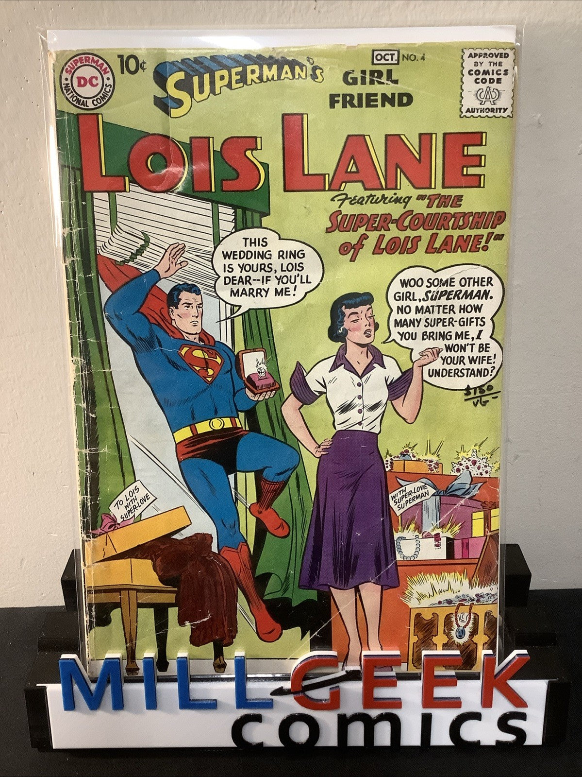 Superman's Girl Friend, Lois Lane #4 (DC Comics 1958) VG- (3.5) See Photos