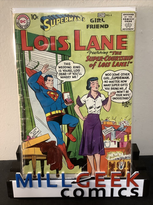 Superman's Girl Friend, Lois Lane #4 (DC Comics 1958) VG- (3.5) See Photos