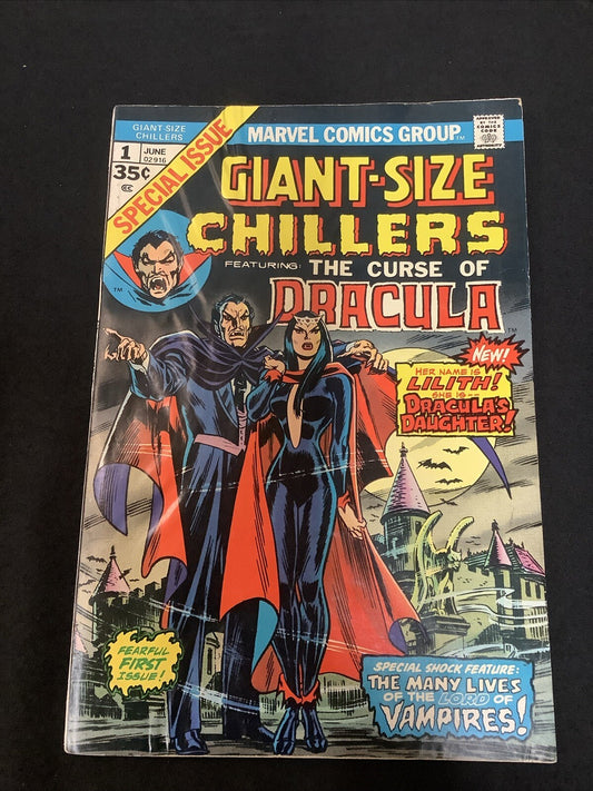 Giant-Size Chillers Featuring Dracula #1 (1974) VG/F (5.0) 1st App Lilith