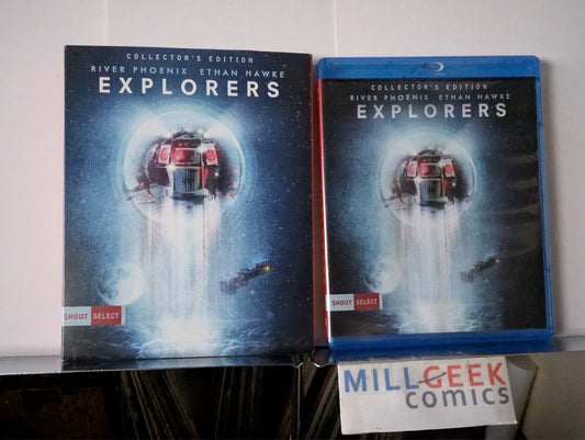 Explorers, River Phoenix Ethan Hawke (Blu-Ray) Like New OOP With Slipcover-JD
