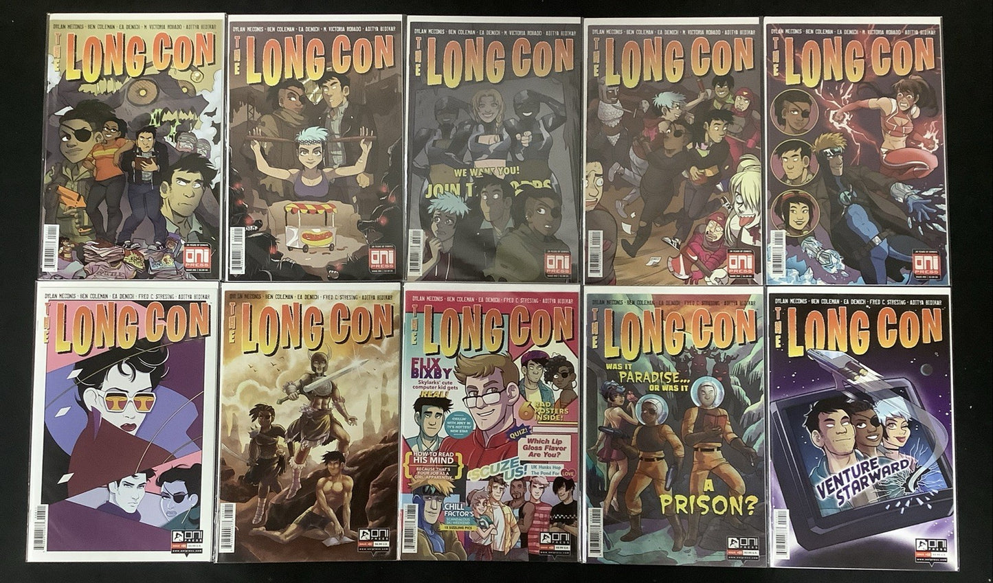 Long Con #1-10 Complete Comic Series, ONI Press, Dylan Meconis/Ben Coleman