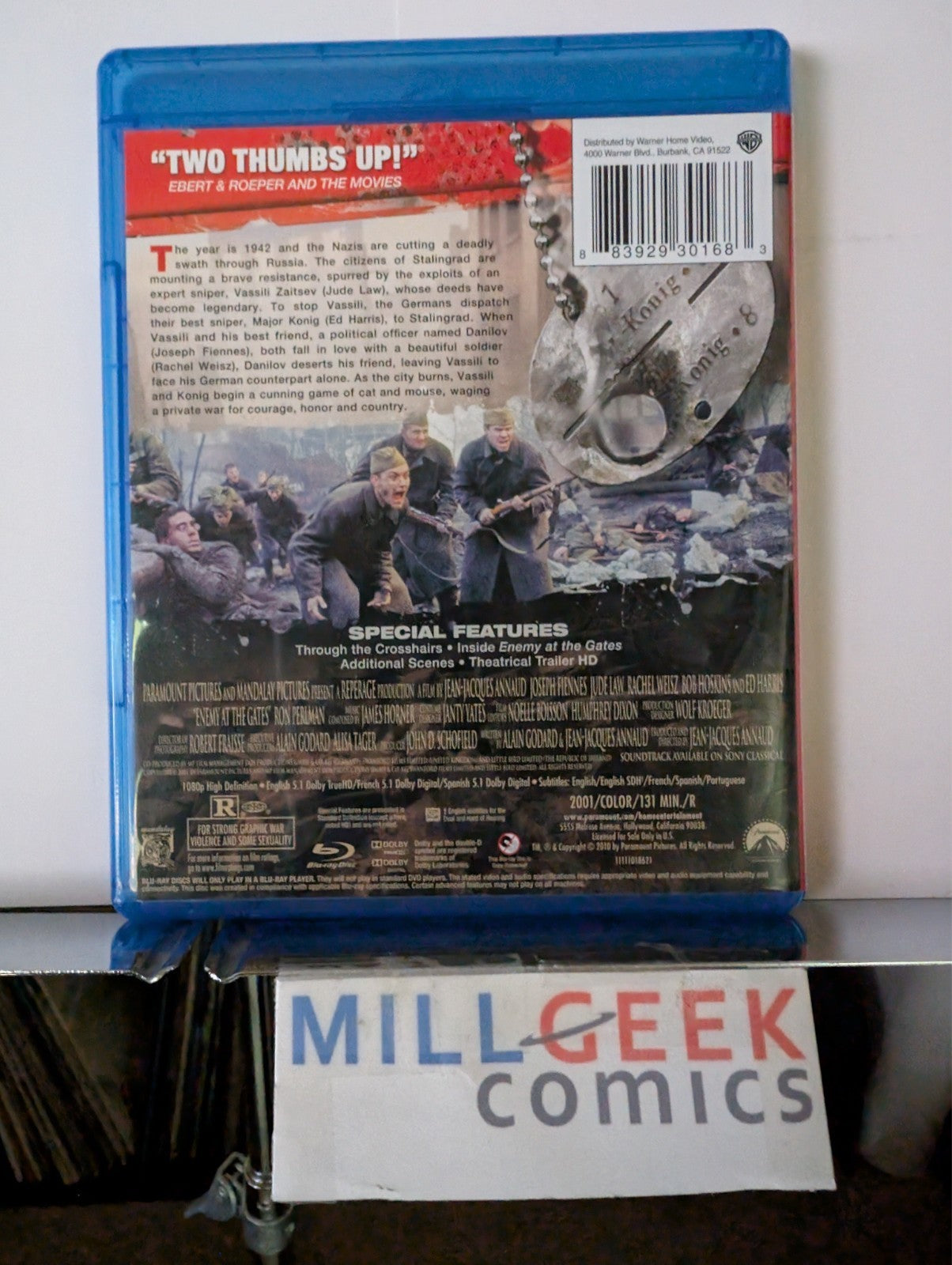 Dunkirk / Enemy at the Gates, 2 Movie Set (Blu-Ray) -JD
