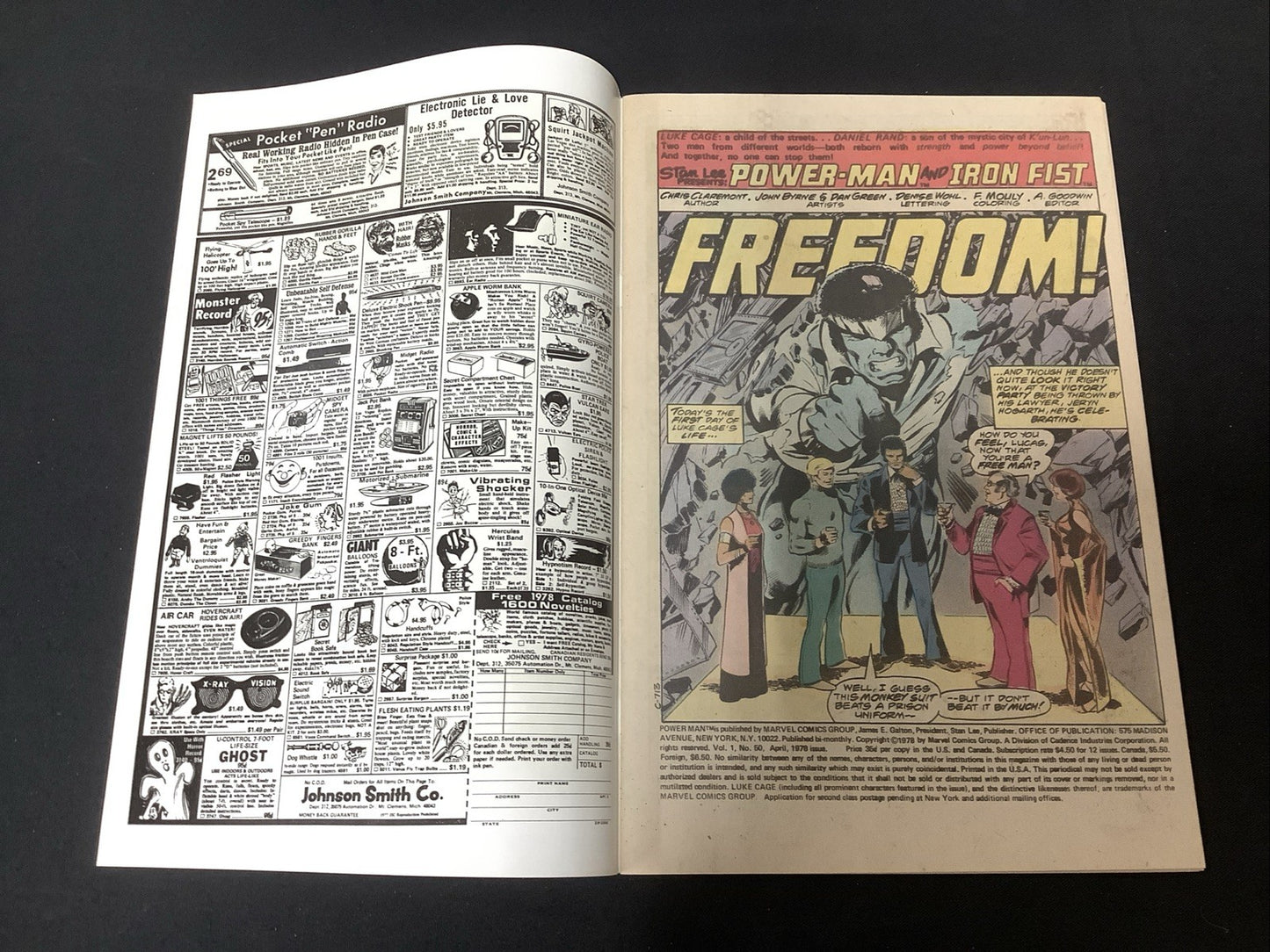 Power Man #50 (Marvel Comics April 1978) VF+ (8.5) Claremont/Byrne/Green