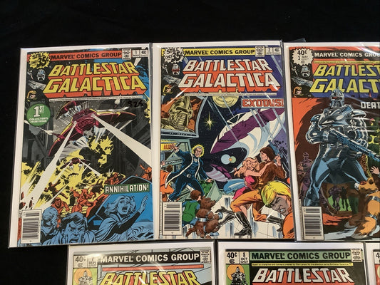 Battlestar Galactica #1-11 Comic Lot, Marvel, 1st Walt Simonson Written Comic