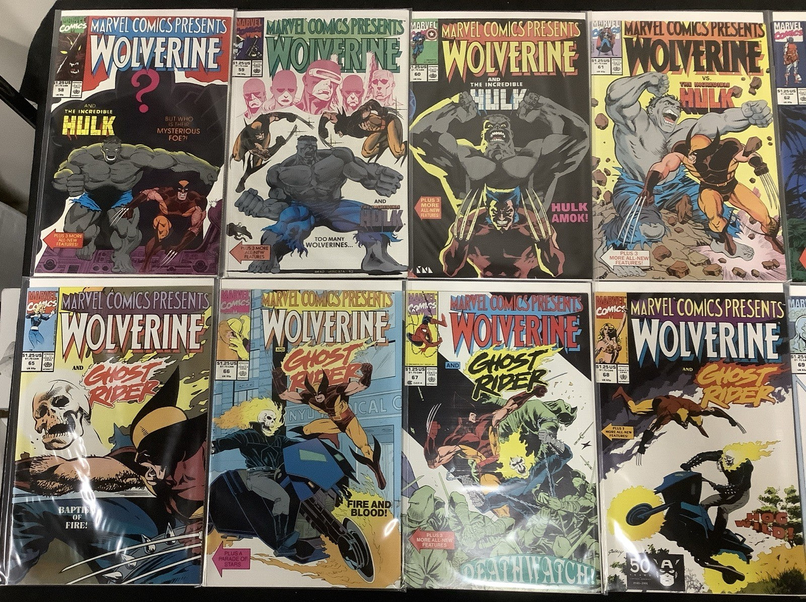 Marvel Comics Presents #44-85 Comic Lot, Weapon X Program, Wolverine Origin