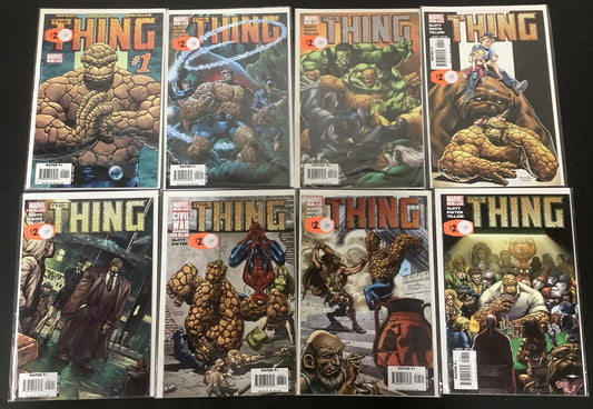 The Thing #1-8 Complete Comic Series, Marvel, Dan Slott/Andrea DiVito, 2006