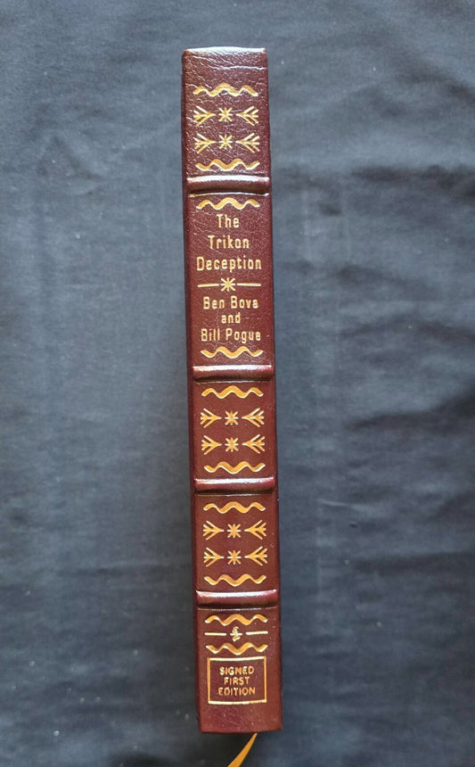 The Trikon Deception By Ben Bova & Bill Pogue (SIGNED, 1st Ed 1992)  Easton - JD