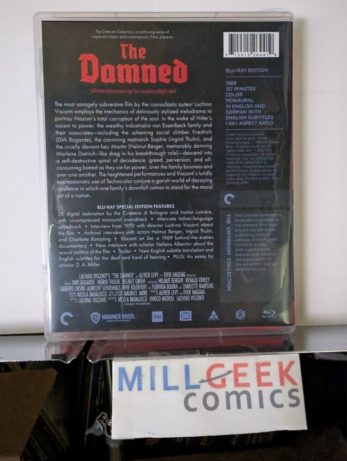 The Damned, Criterion Collection (Blu-Ray) Like New -JD