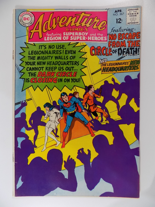 Adventure Comics #367 DC Comic April 1968 Very Good