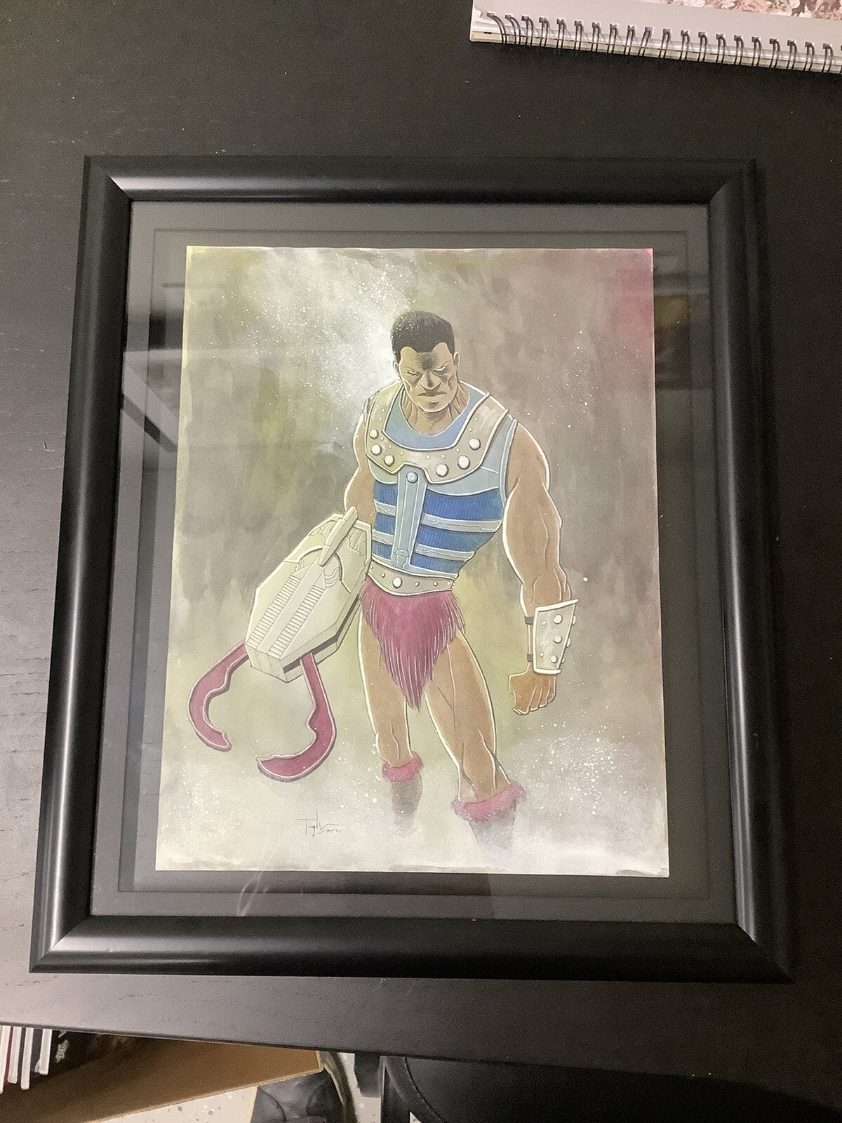 Ben Templesmith Original Art, He-Bros Original Page #24, Clamp Champ, With Frame