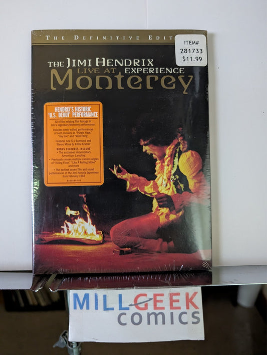The Jimi Hendrix Experience, Live at Monterey (DVD 1967) Brand New -JD