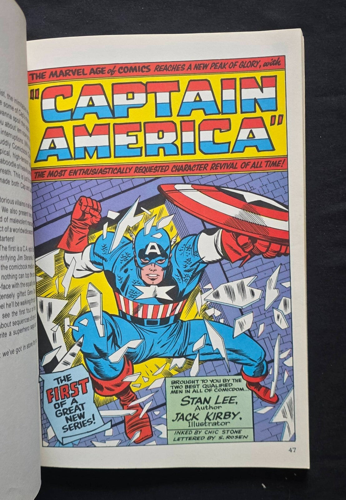 Captain America Sentinel Of Liberty By Stan Lee (1st Ed PB Fireside 1979)