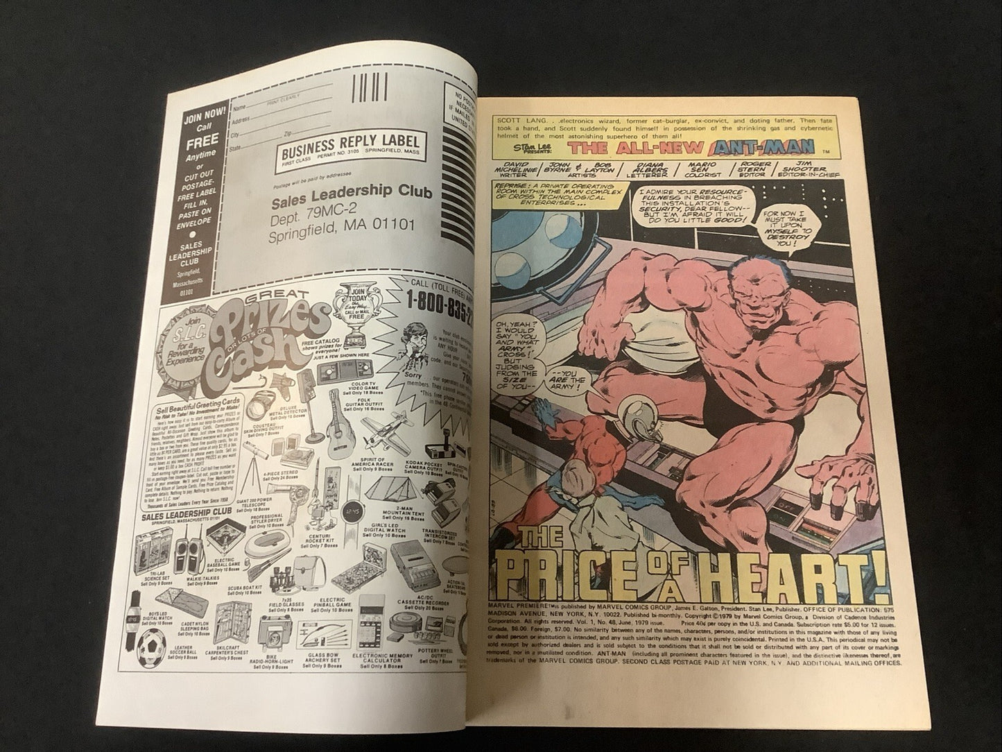 Marvel Premiere #48 (Marvel June 1979) NM- (9.2) 2nd App Scott Lang As Ant-Man