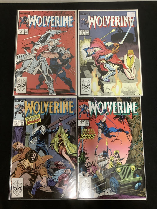 Wolverine #2-5 Comic Lot, Marvel, 1st App Bloodscream, 1st Muramasa Blade