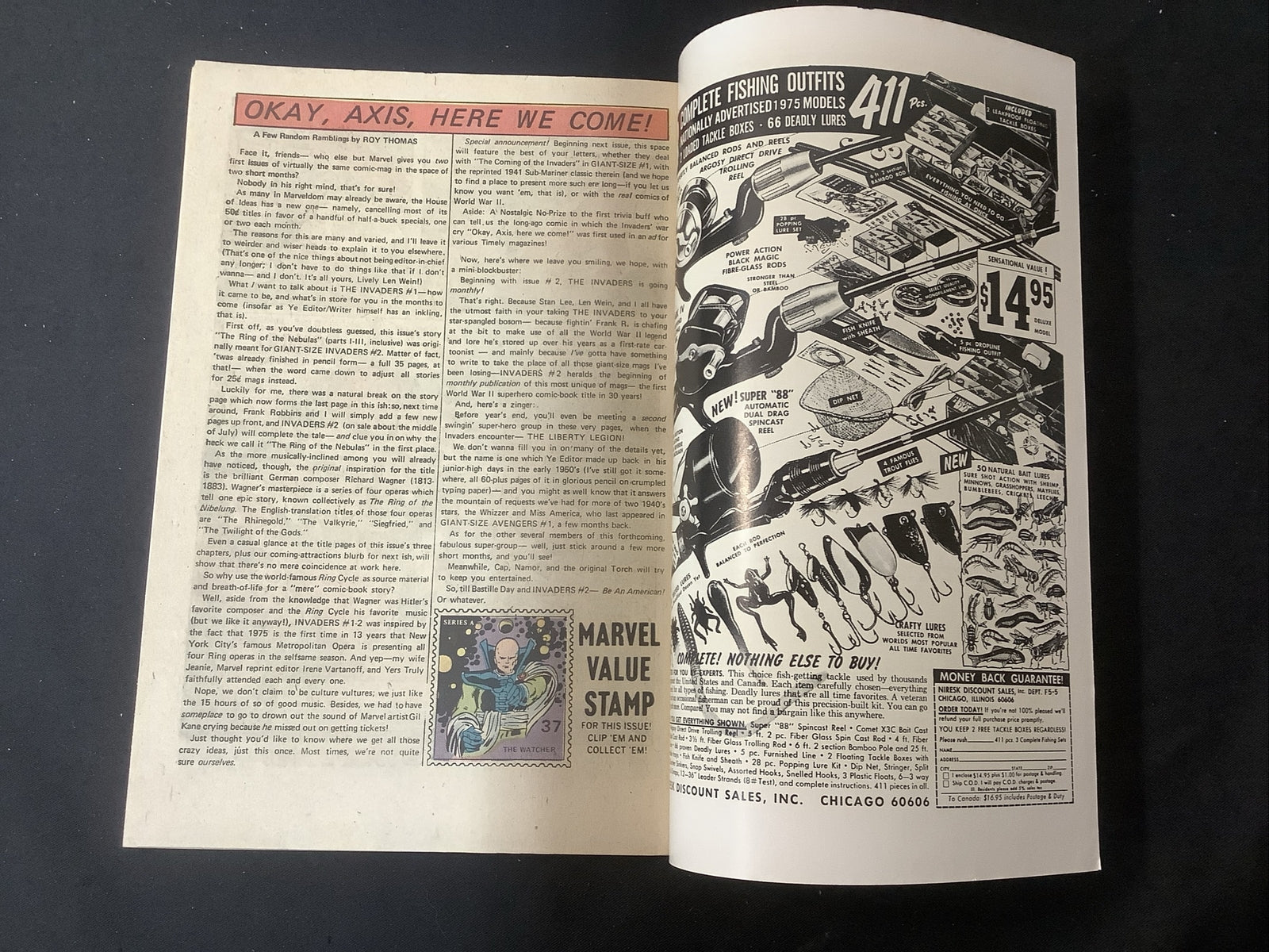 INVADERS #1 (1975) VF (8.0) Roy Thomas/John Romita Sr. , 1st App The Invaders II