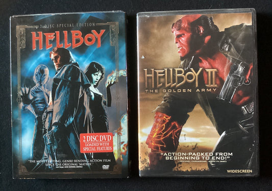 Hellboy / Hellboy II: The Golden Army - DVD, Like New -PS