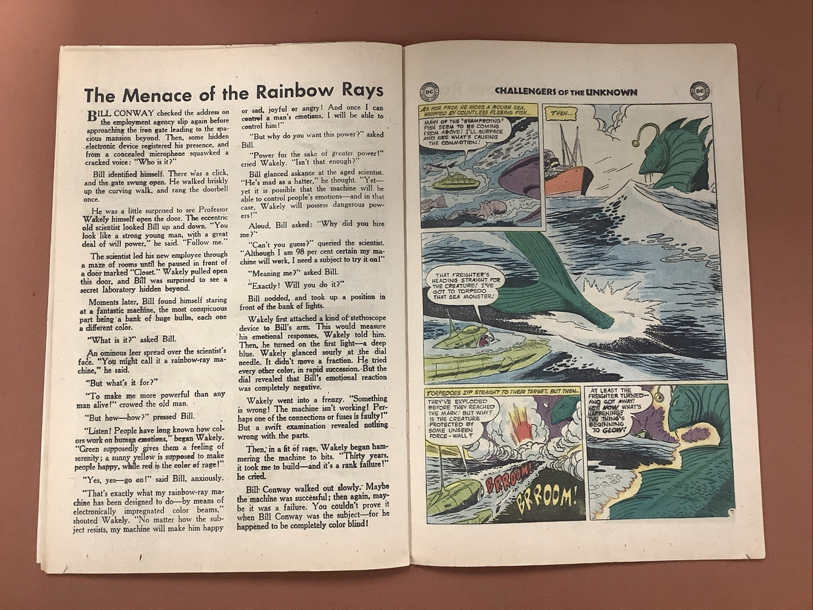 Challengers of the Unknown #9 (DC 1959) VG (4.0) Cover Detached Lower Staple