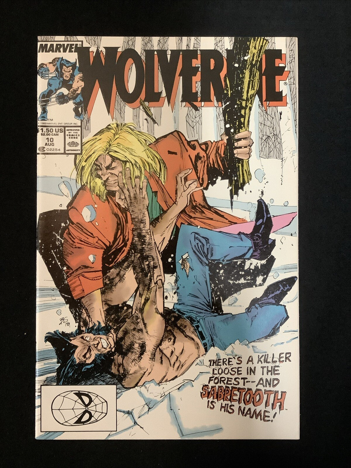 Wolverine #10 (1989) NM- (9.2) Chris Claremont, 1st Wolverine Vs. Sabretooth