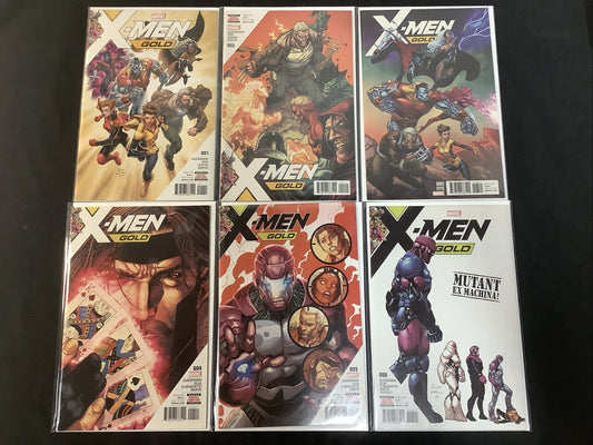 X-Men Gold #1-6 Comic Lot, Controversial Issue #1, J Scott Campbell #3 Variant