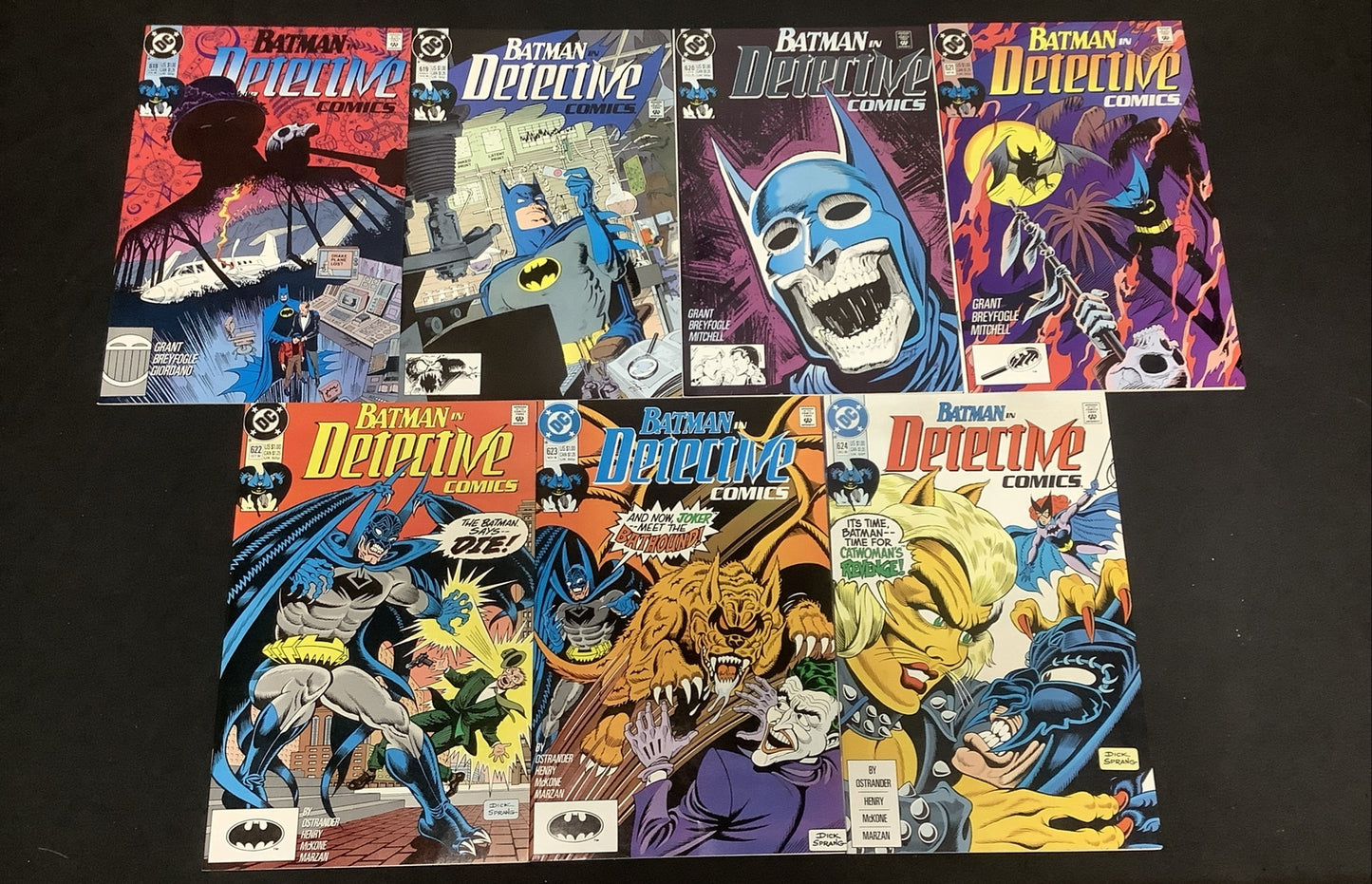 Detective Comics #618-624 Comic Lot, DC Comics, John Ostrander, Norm Breyfogle