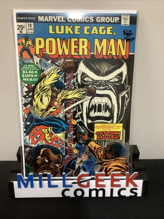 Power Man #19 (Marvel Comics June 1974) VF/NM (9.0) 1st App Cotton-Mouth