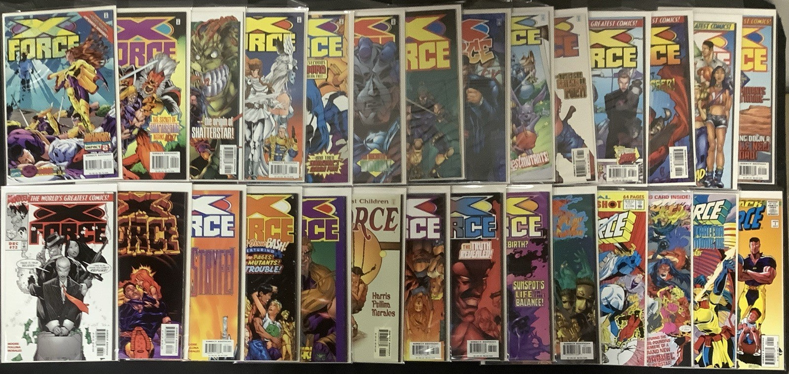 X-Force Comic Lot: See Description And Photos For Details, 84 Comics Total