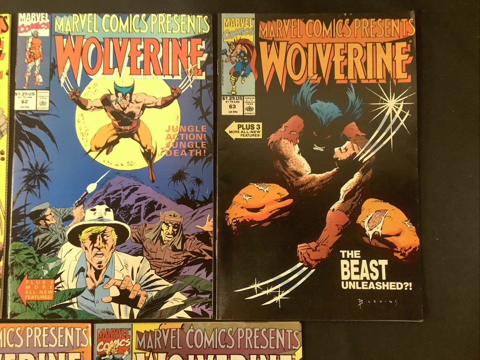 Marvel Comics Presents #61-65 Comic Lot, Marvel Comics, Wolverine Vs Hulk