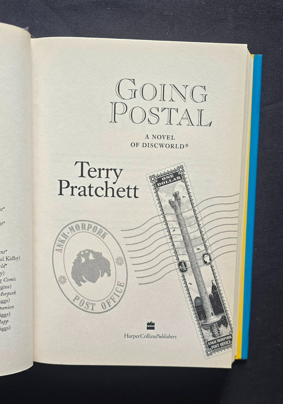 Going Postal : A Novel of Discworld by Terry Pratchett (2004, Hardcover) JD