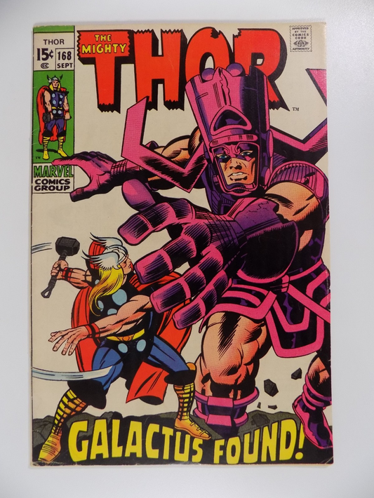 Thor #168 Marvel Comic September 1969 Fine