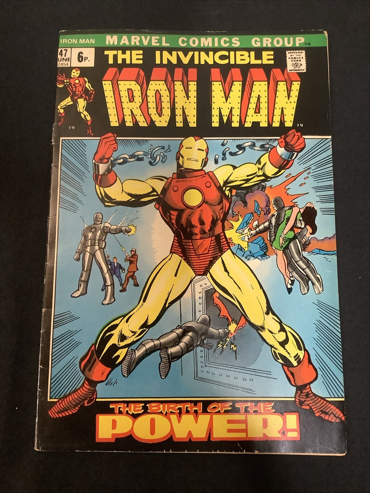 Iron Man #47 (Marvel Comics June 1972) F (6.0) UK Price Variant, Origin Retold