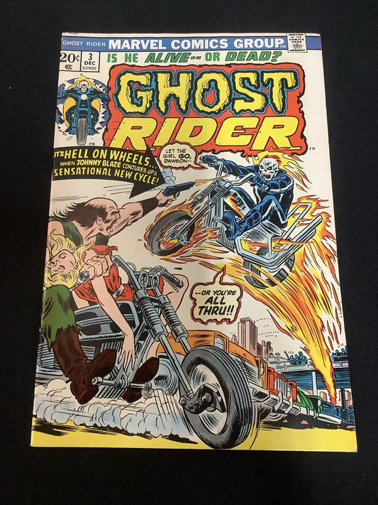 Ghost Rider #3 (Marvel Comics December 1973) VF- (7.5) Gary Freidrich/Jim Mooney