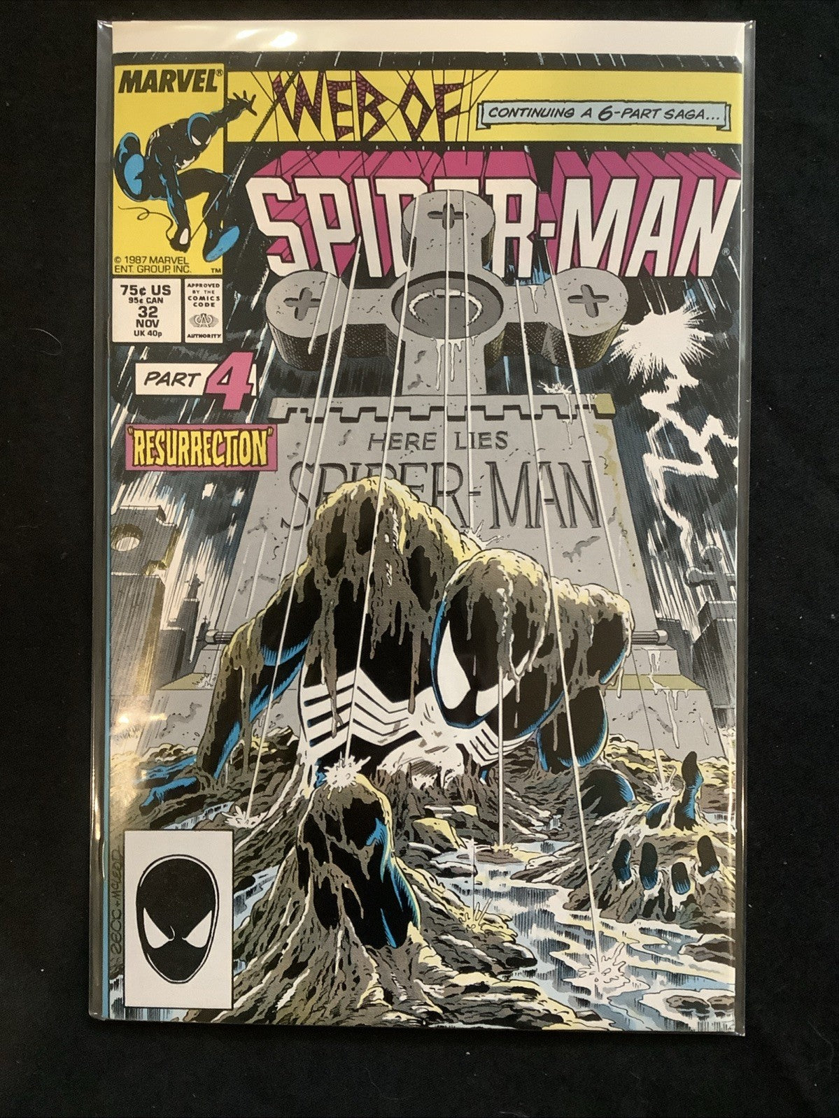 WEB OF SPIDER-MAN #25-37 Comic Lot, Kraven’s Last Hunt, 1st App Tombstone, 1985