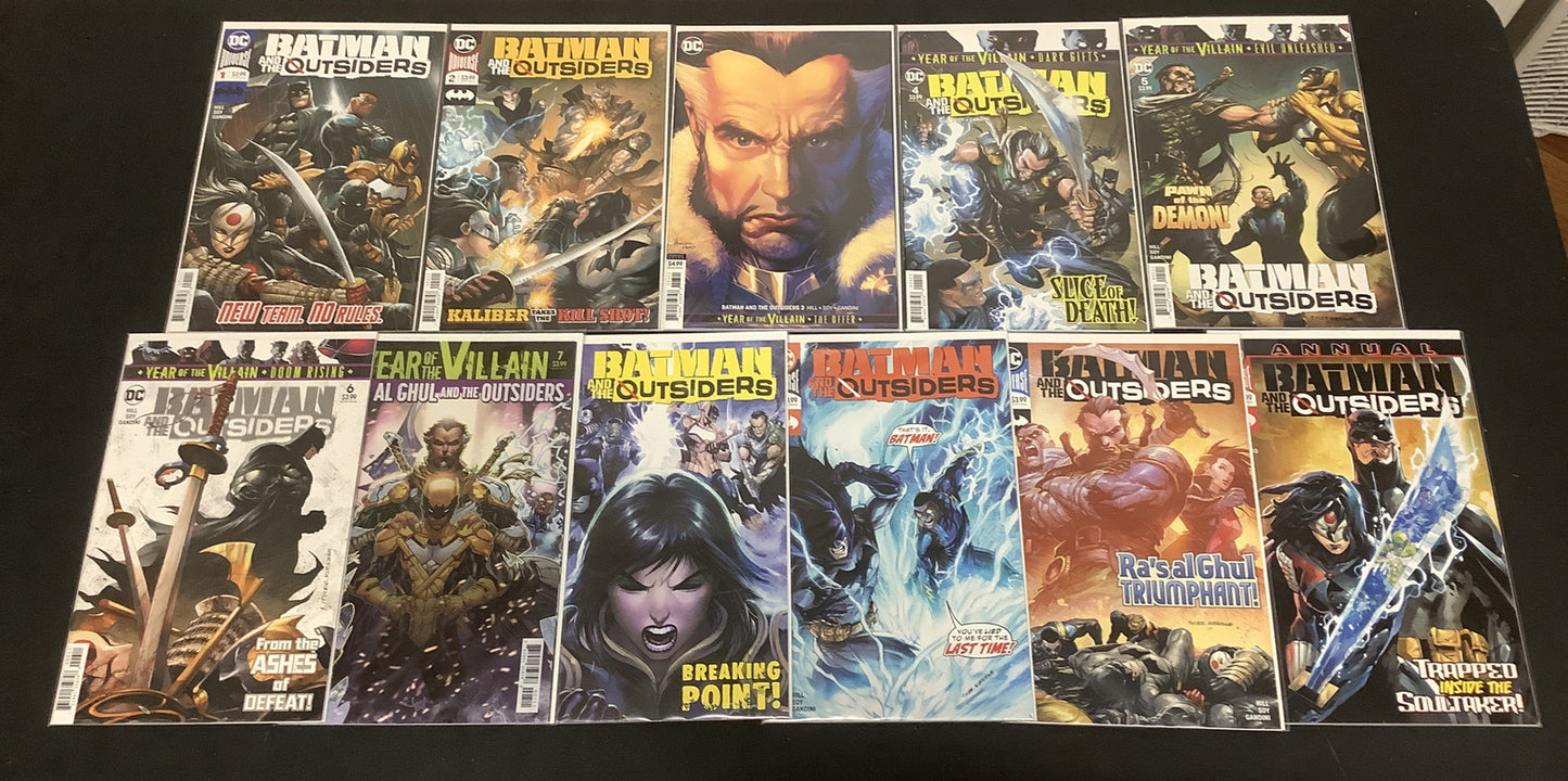 Batman And The Outsiders #1-10 + Annual #1 Comic Lot, 1st App Of Kaliber, 2019
