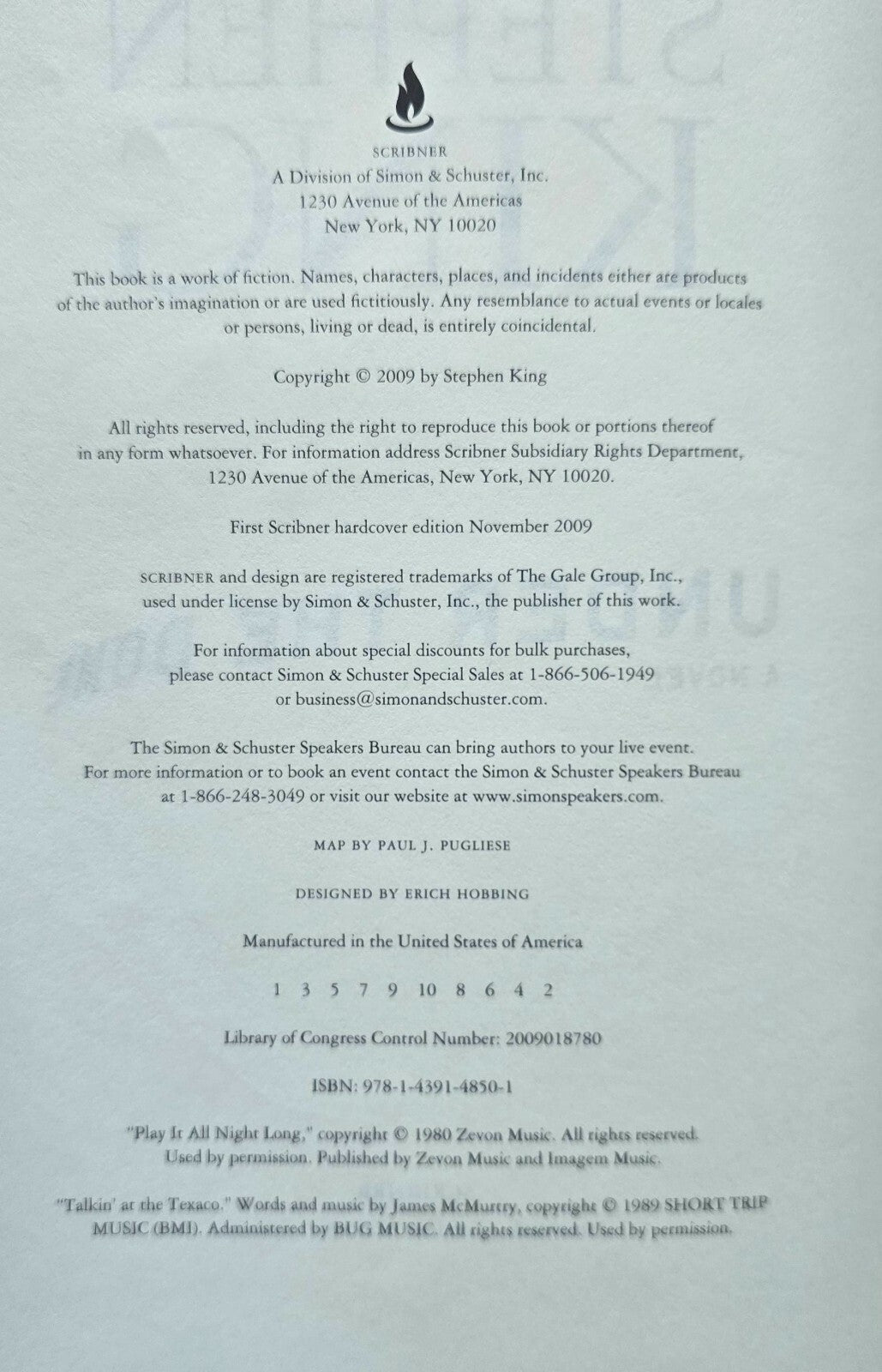 Under the Dome : A Novel by Stephen King (1st Ed 2009)