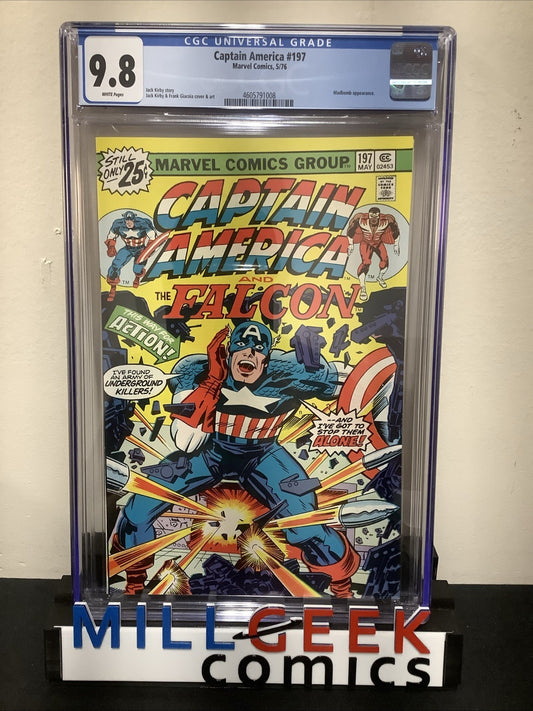Captain America #197 (Marvel Comics May 1976) CGC Graded 9.8 (NM/M) White Pages