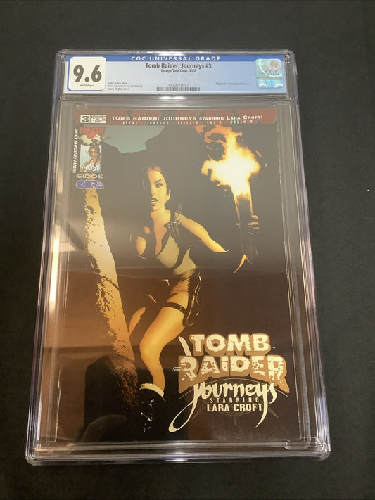 Tomb Raider: Journeys #3 (2002) CGC Graded 9.6, White Pages, Adam Hughes Cover