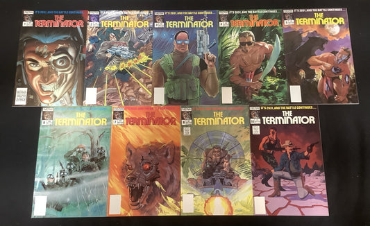 The Terminator #1-10 (missing #9) Lot, Mitchell O’Connell, 1st App Terminator