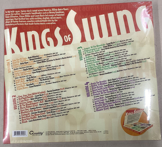 Swing of Kings Big Band 4 CD Set Ellington Basie Goodman Shaw  NEW SEALED -JD
