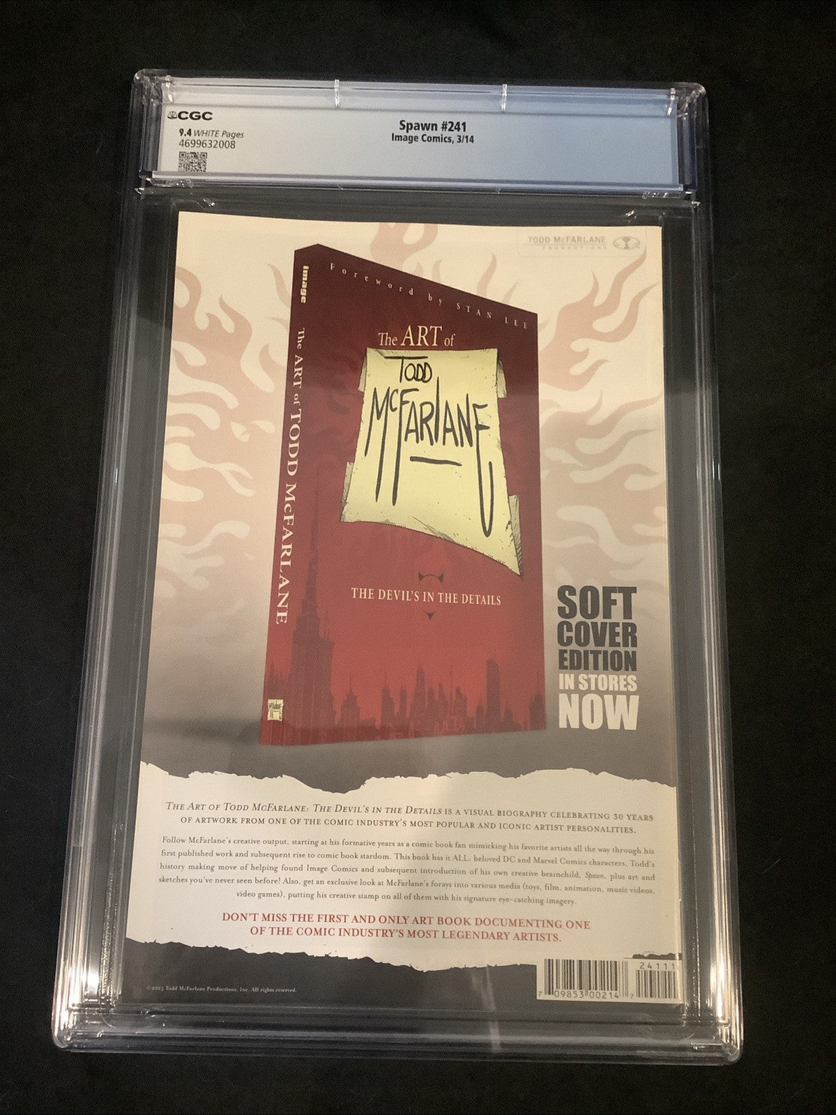 Spawn #241 (Image Comics) CGC Graded 9.4 (NM) LOW PRINT COUNT, McFarlane, 2014